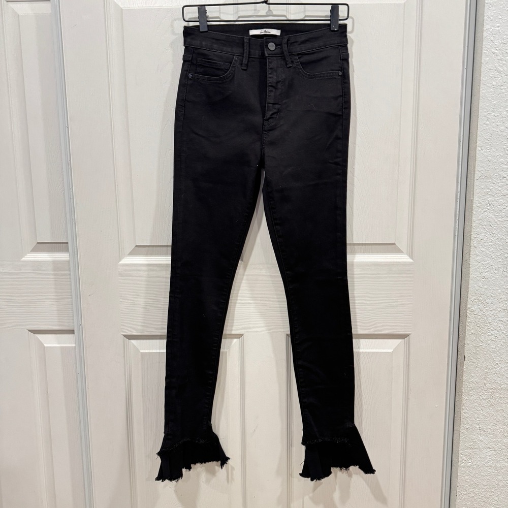 Sam Edelman The Stiletto High Rise Skinny Ankle Black‎ Flare Hem Jeans